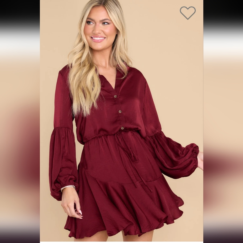 Burgundy dress size small